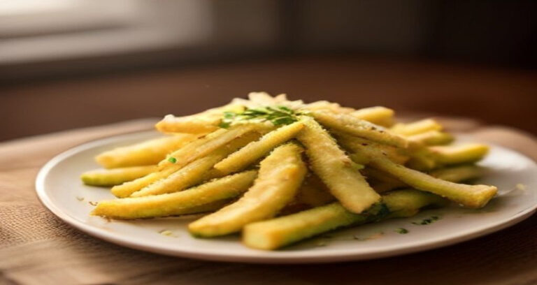 Crispy Air Fryer Parmesan Zucchini Fries Recipe - Recipe Food Photography