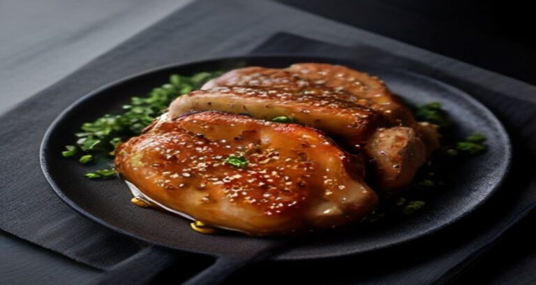 Air Fryer Sweet Chili Glazed Pork Chops Recipe - Recipe Food Photography