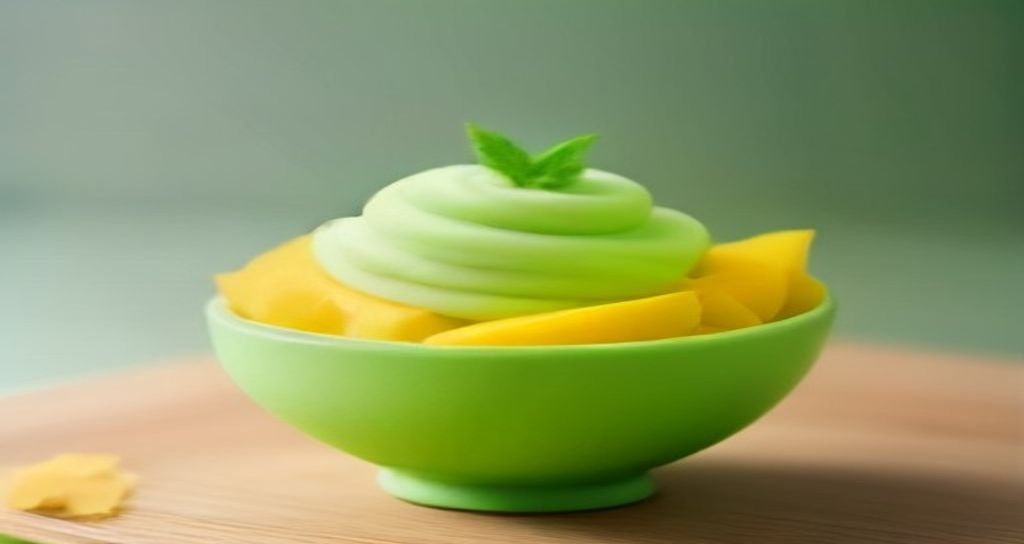 Ninja Creami Mango Pineapple Frozen Yogurt Sorbet - Recipe Food Photography